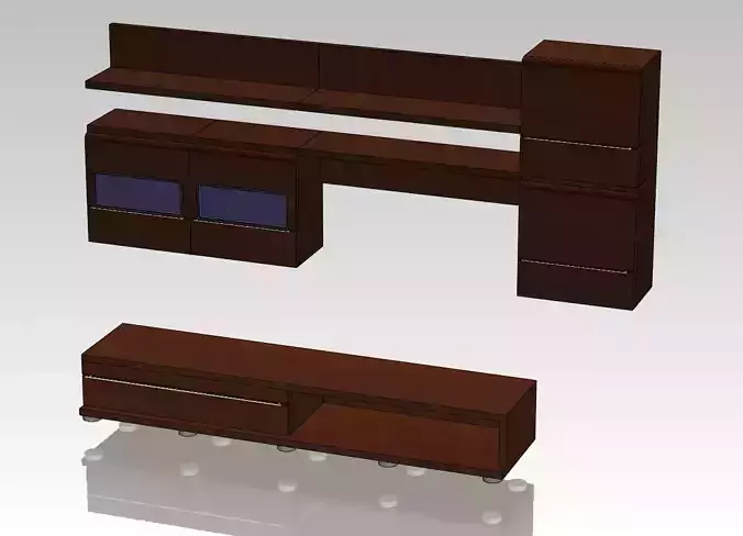 Furniture drawing Free 3D model
