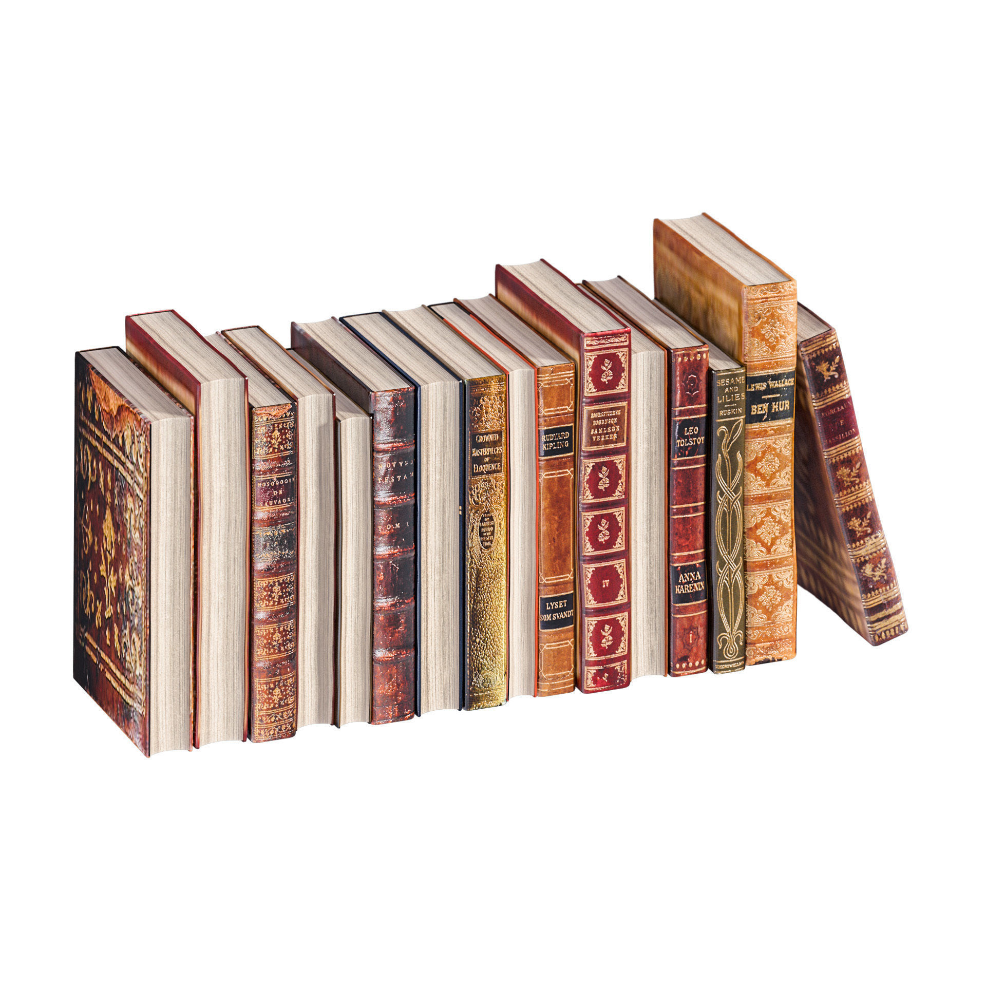 L3DV02G02 - books set 3D model_4
