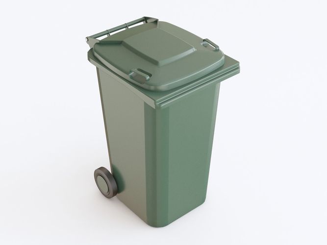 Trash bin plastic 3D model