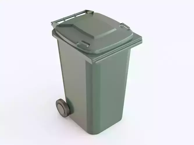 Trash bin plastic 3D model