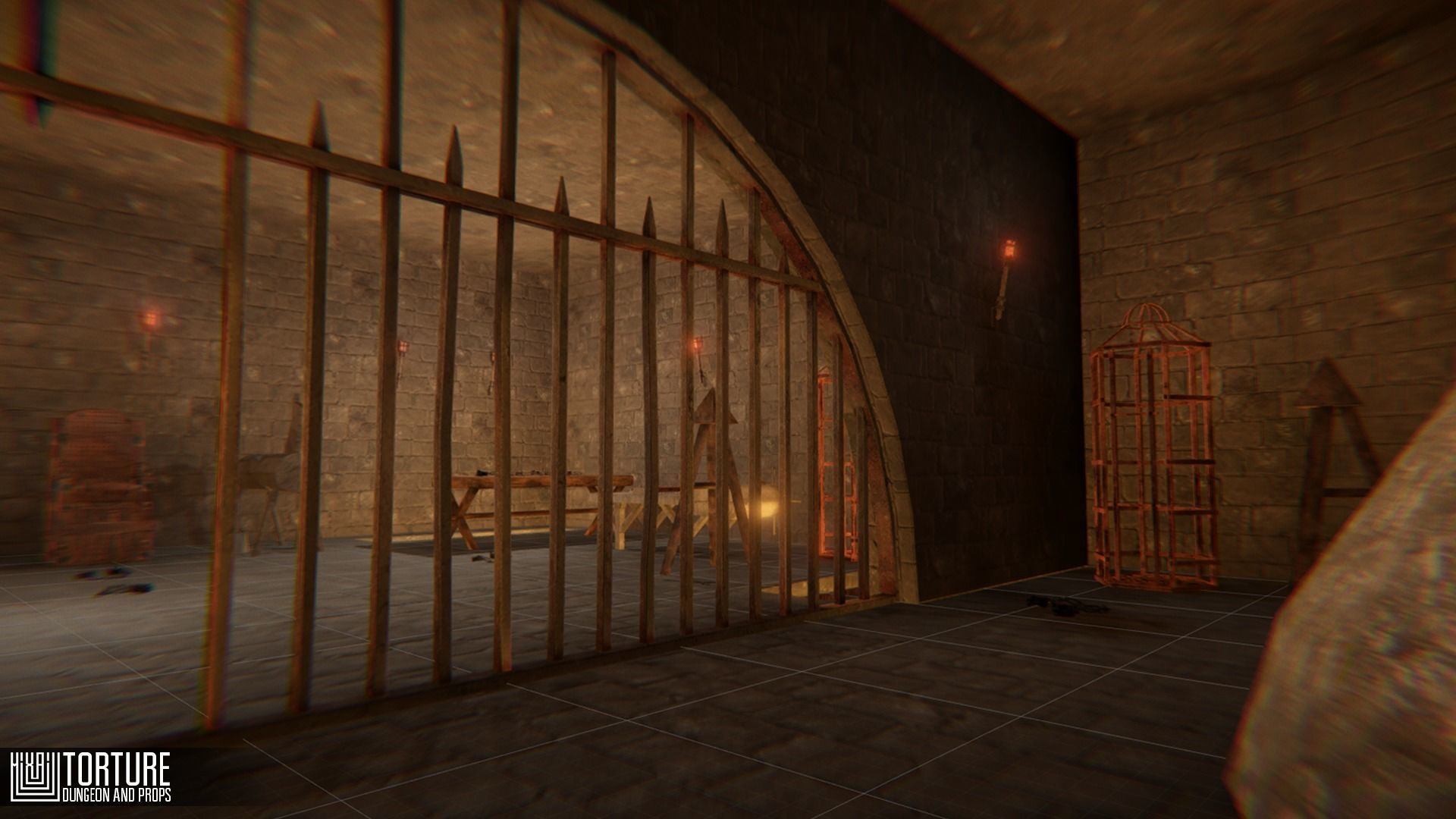 Torture - dungeon and props Low-poly 3D model_17