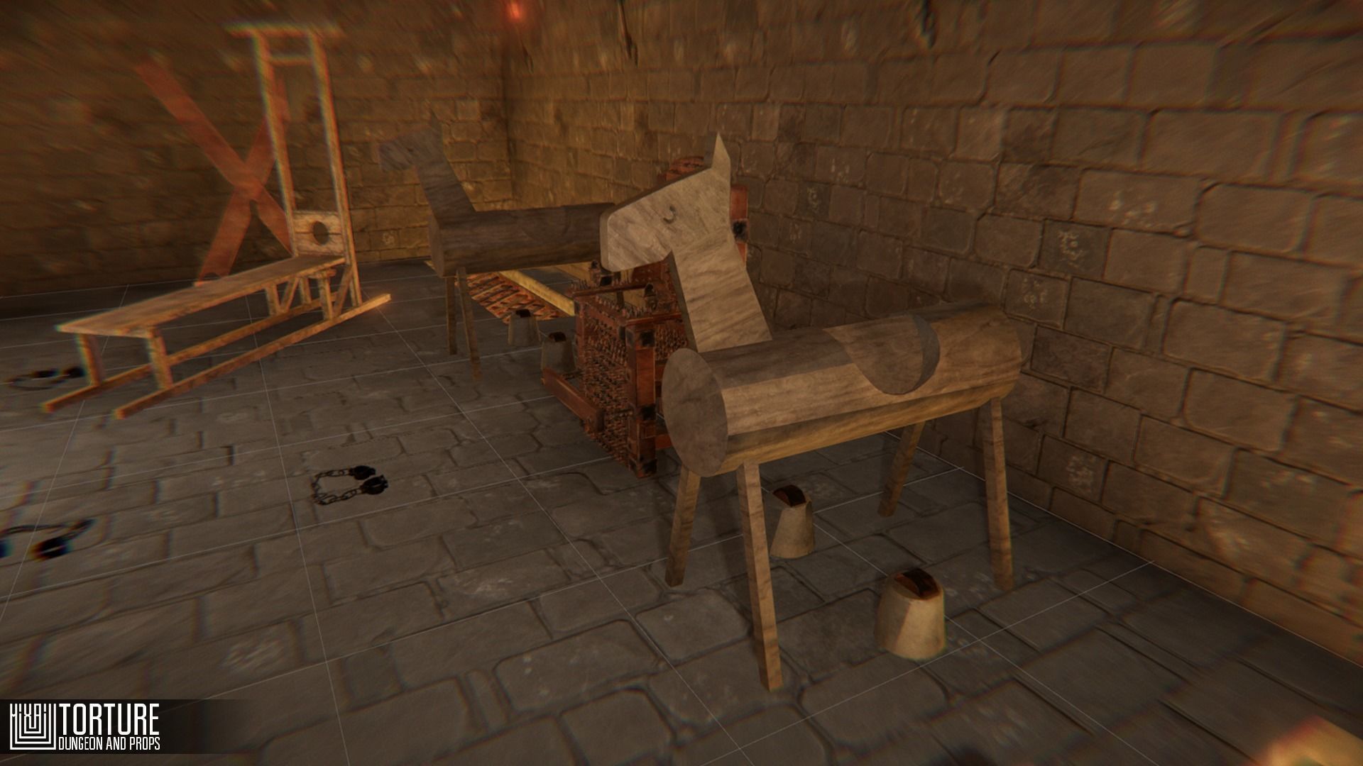 Torture - dungeon and props Low-poly 3D model_14