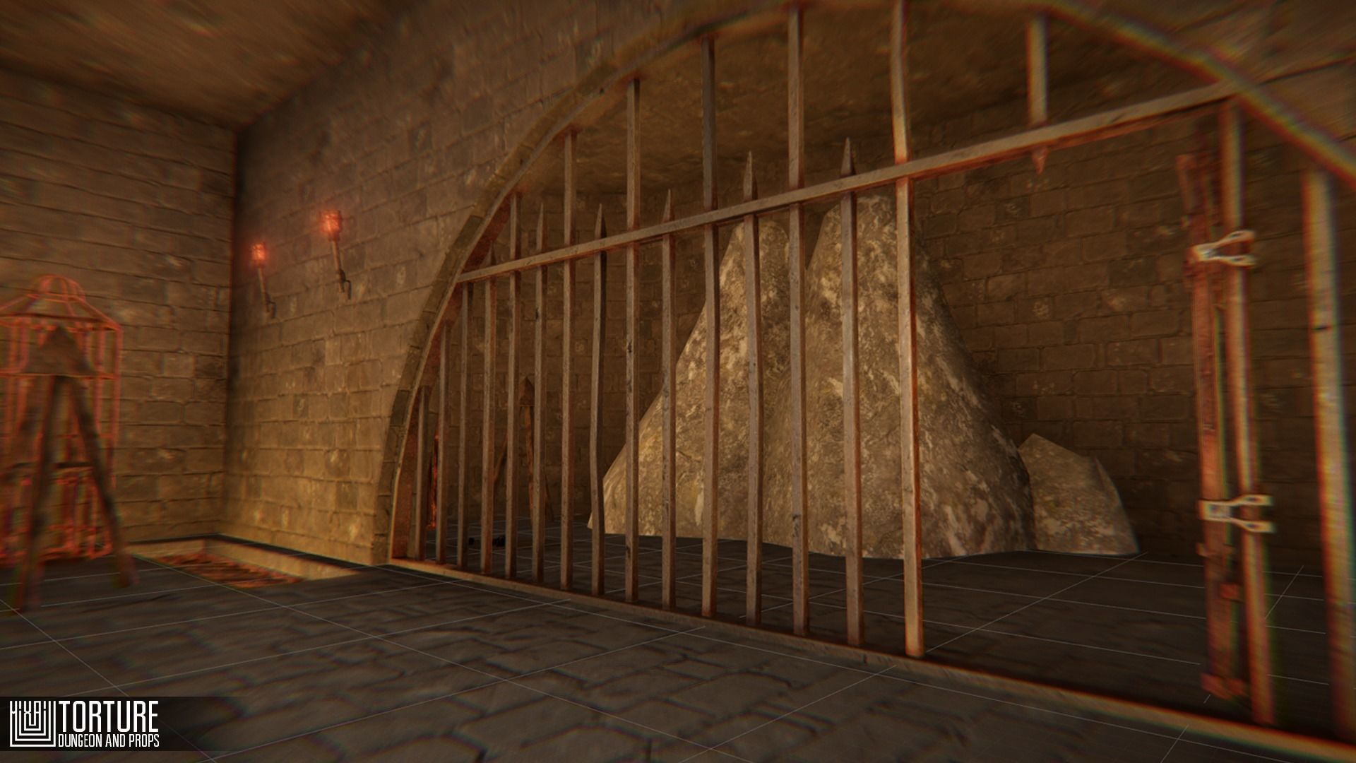 Torture - dungeon and props Low-poly 3D model_22