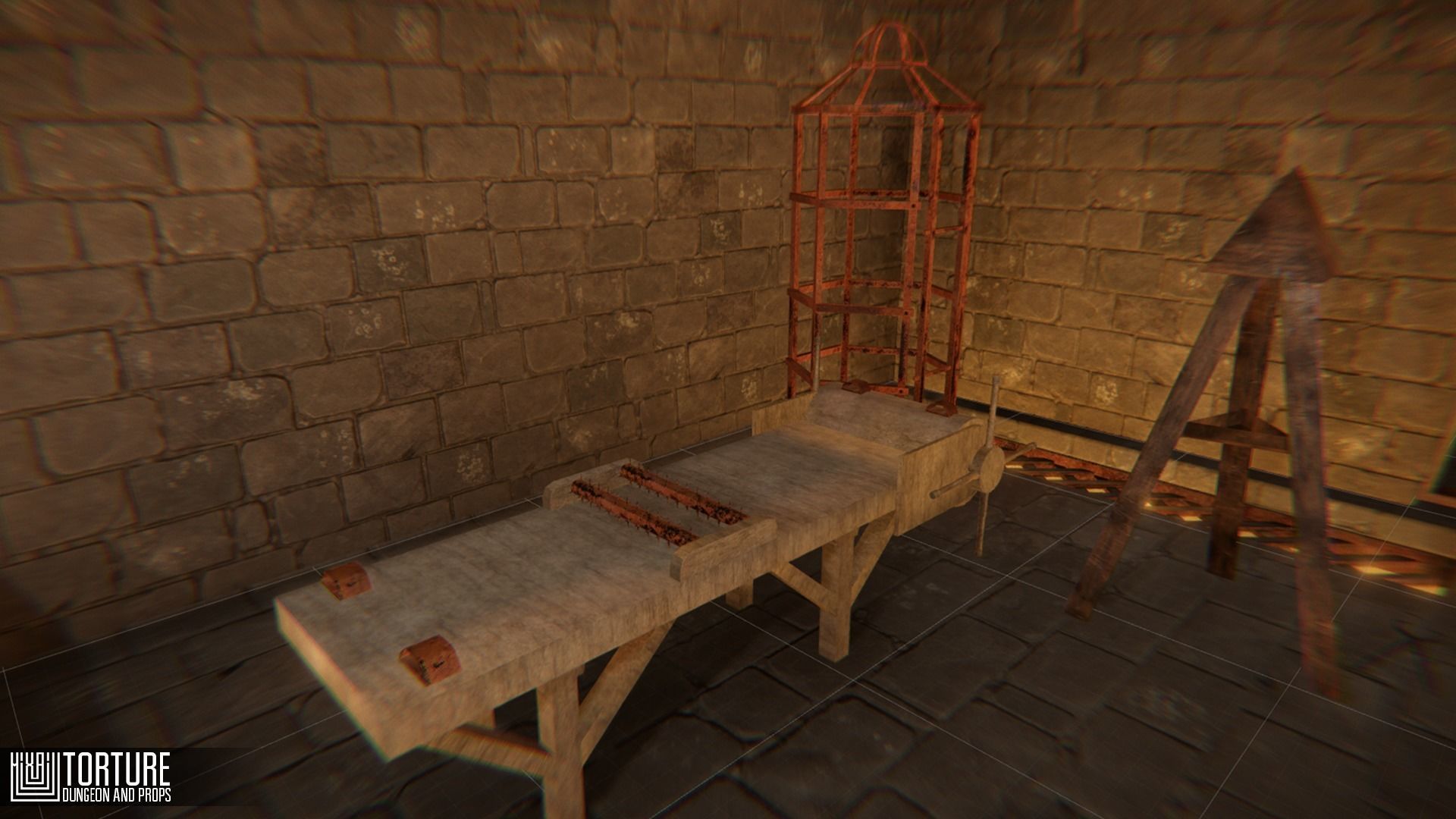 Torture - dungeon and props Low-poly 3D model_15
