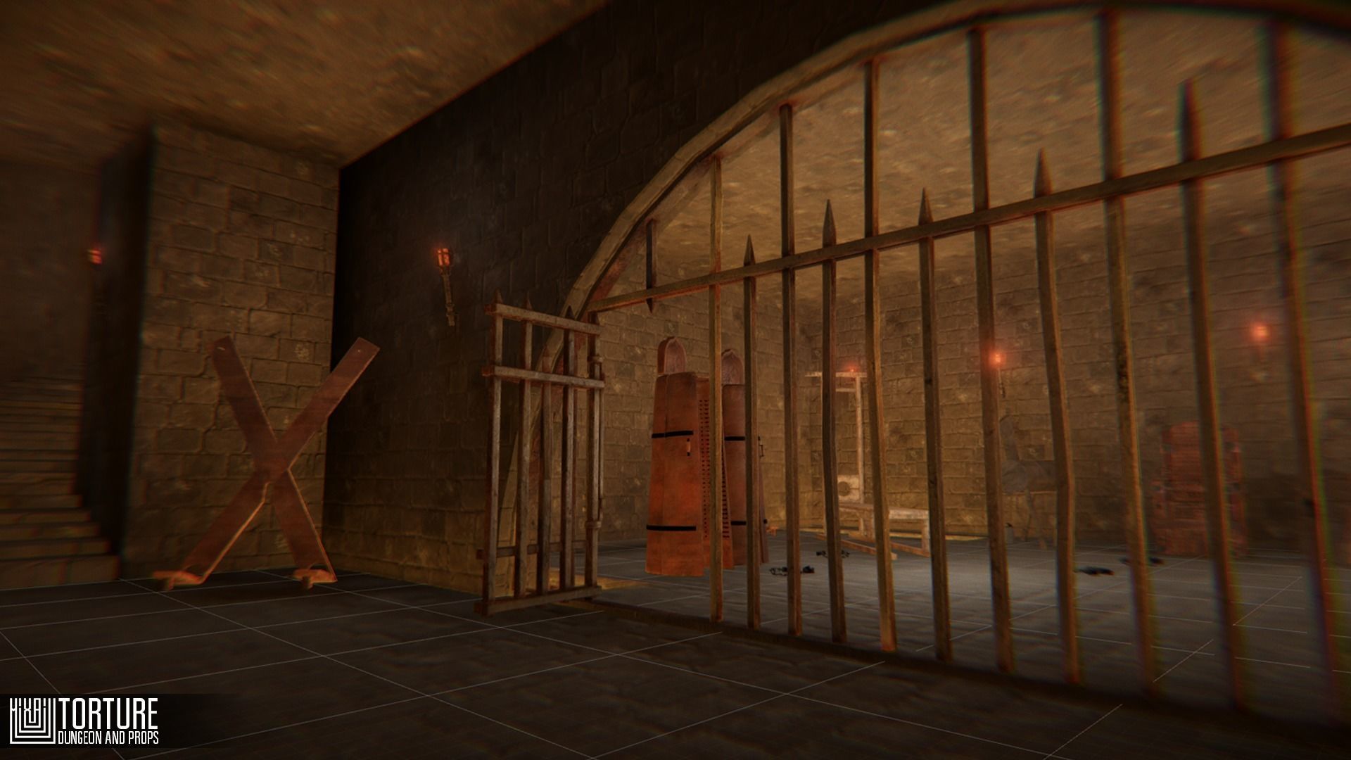 Torture - dungeon and props Low-poly 3D model_18