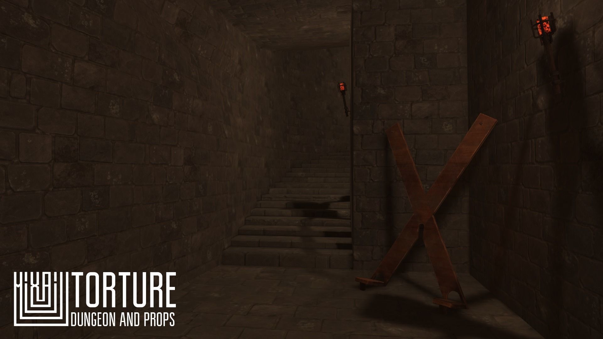 Torture - dungeon and props Low-poly 3D model_2