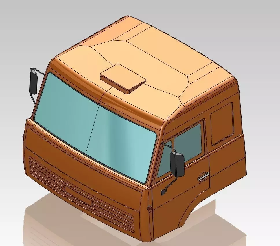 Cabin Kamaz 3D model