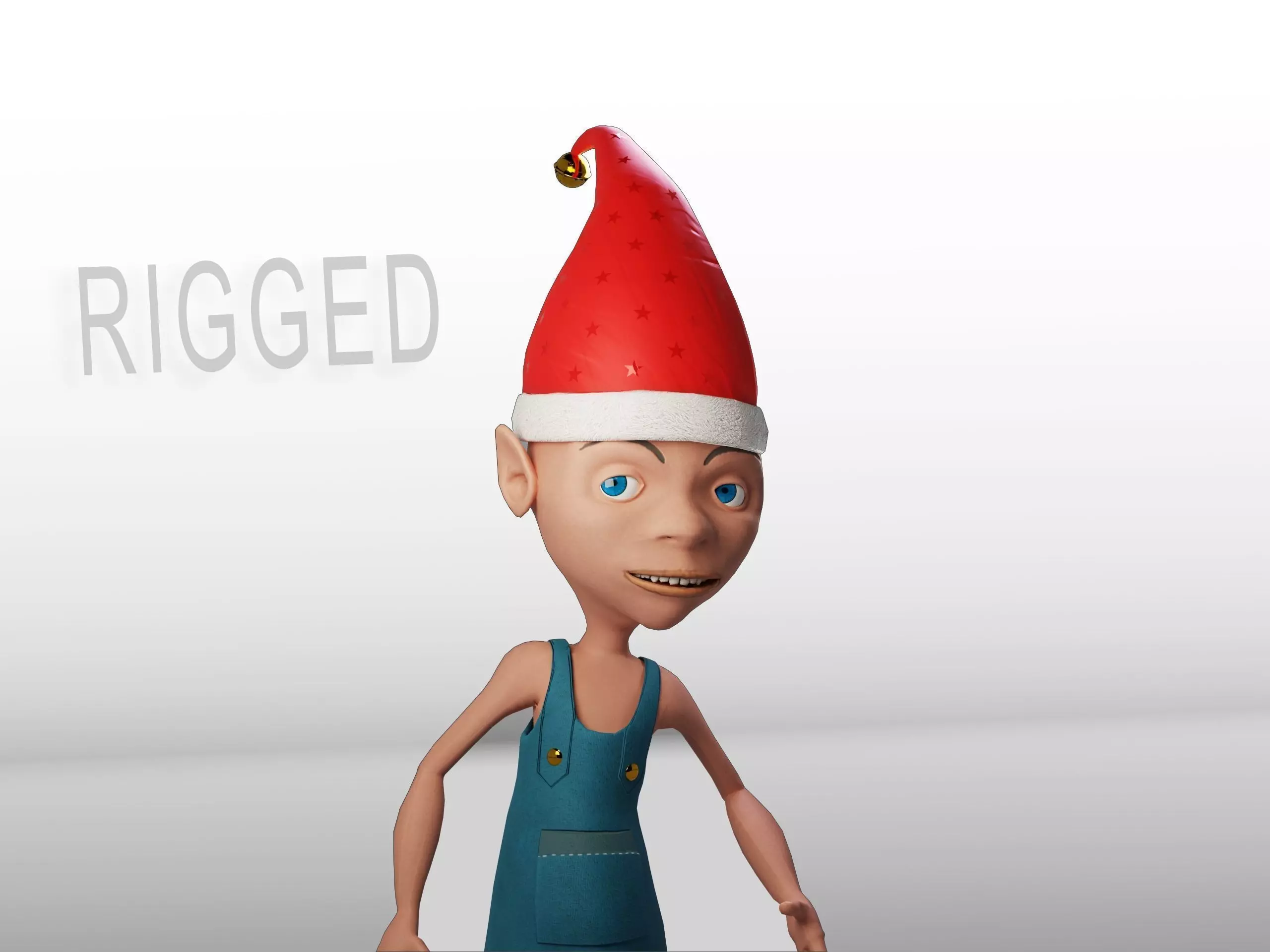 CARTOON ELF Low-poly 3D model