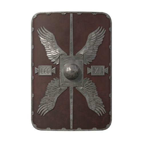 Roman Shield - Scutum Low-poly 3D model