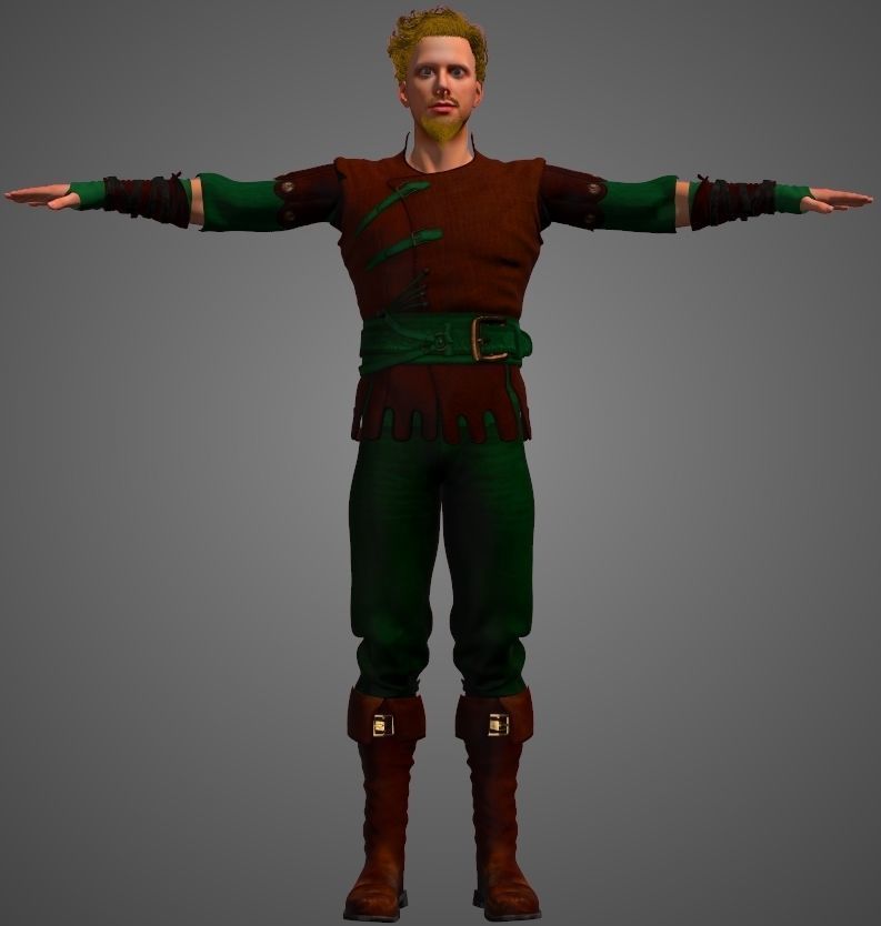 Robin Hood - Classic 3D model_5