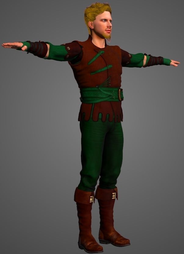Robin Hood - Classic 3D model_4