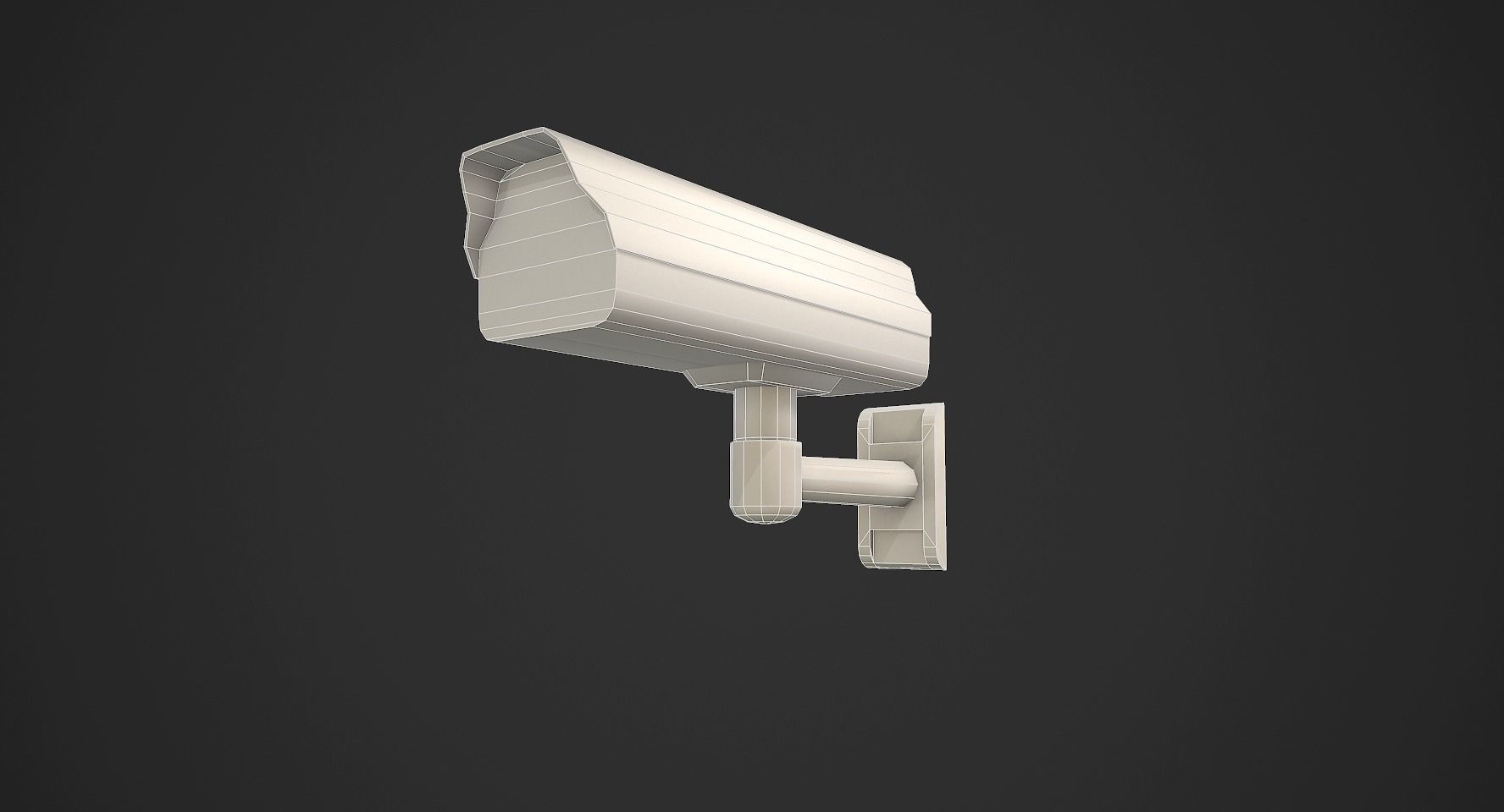 Security Camera Low-poly 3D model_10