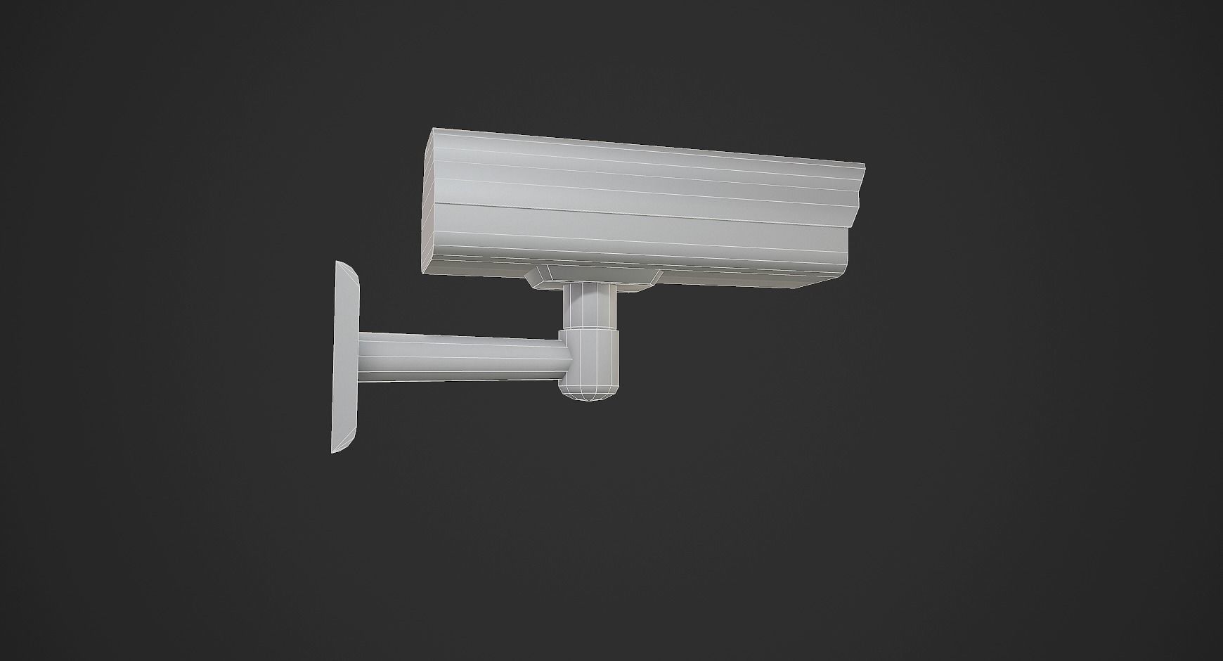 Security Camera Low-poly 3D model_6