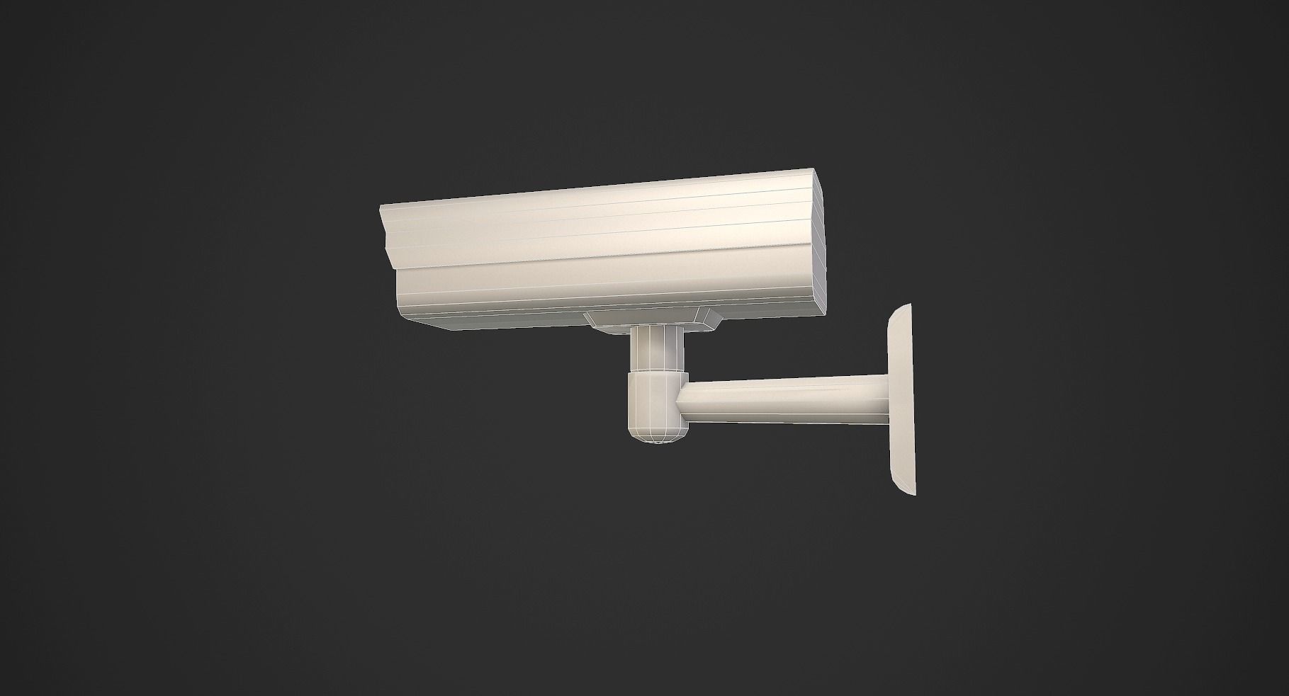 Security Camera Low-poly 3D model_7