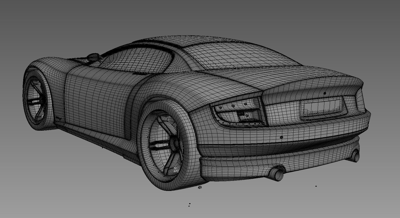 3d model of concept sports car - Beluga 3D model_4