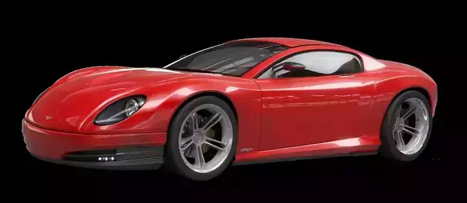 3d model of concept sports car - Beluga