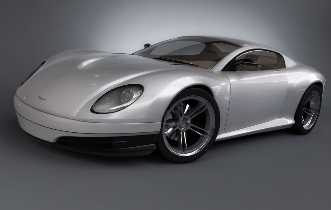 3d model of concept sports car - Beluga 3D model_6