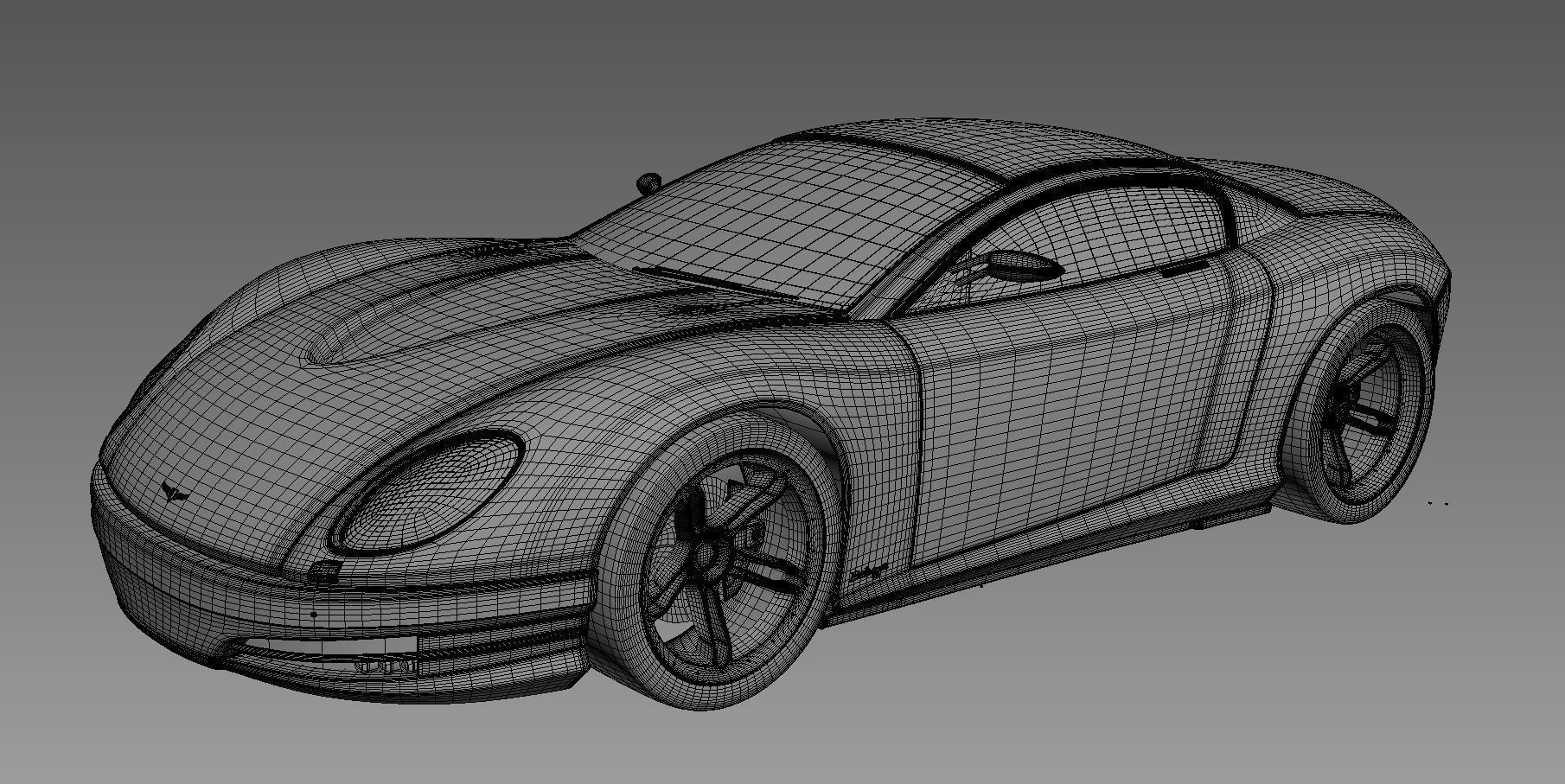 3d model of concept sports car - Beluga 3D model_3