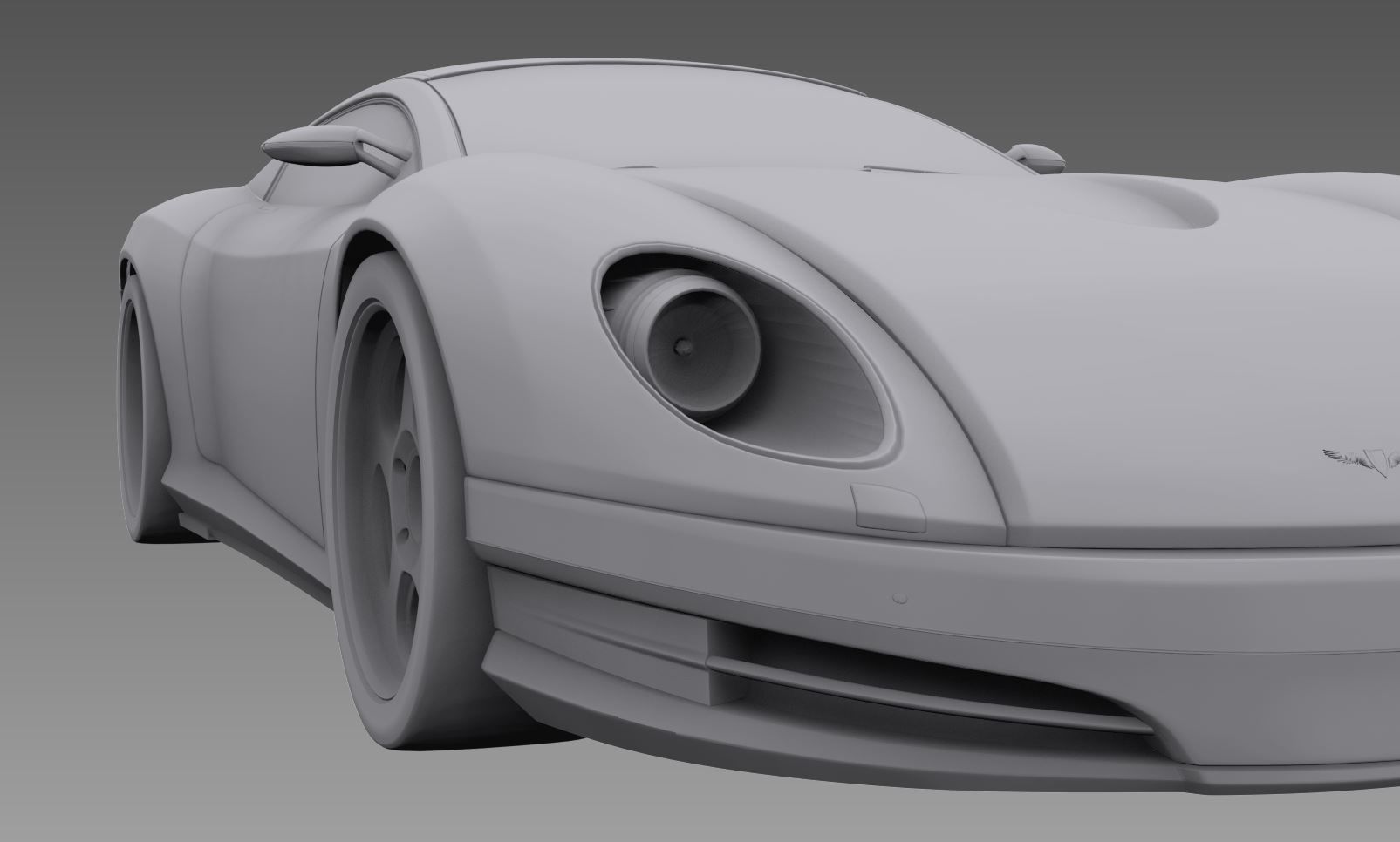 3d model of concept sports car - Beluga 3D model_8