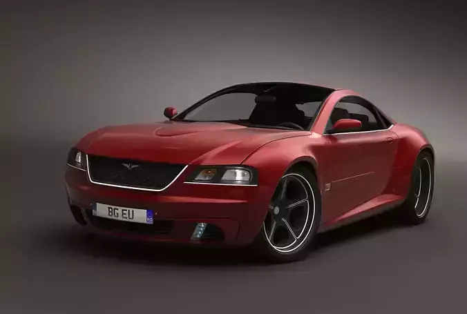 3D model of concept GT car 3D model