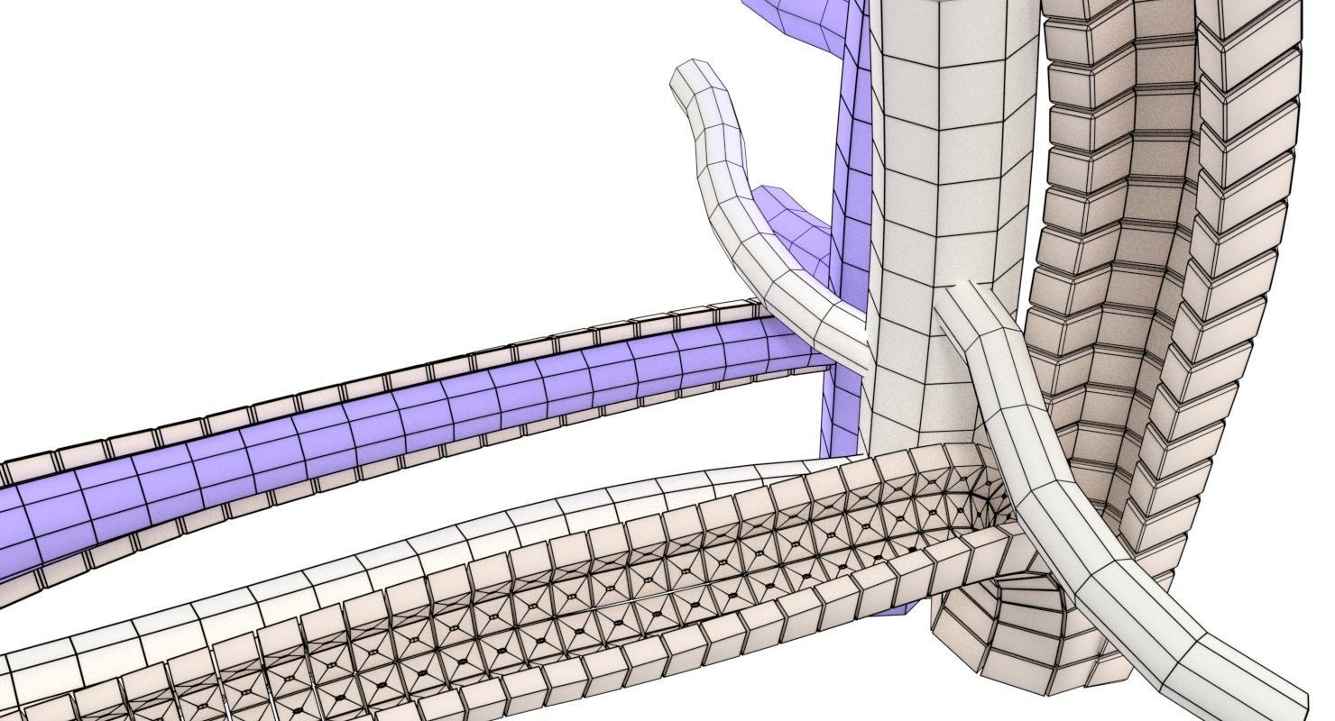 hepatic liver lobule 3D model_8