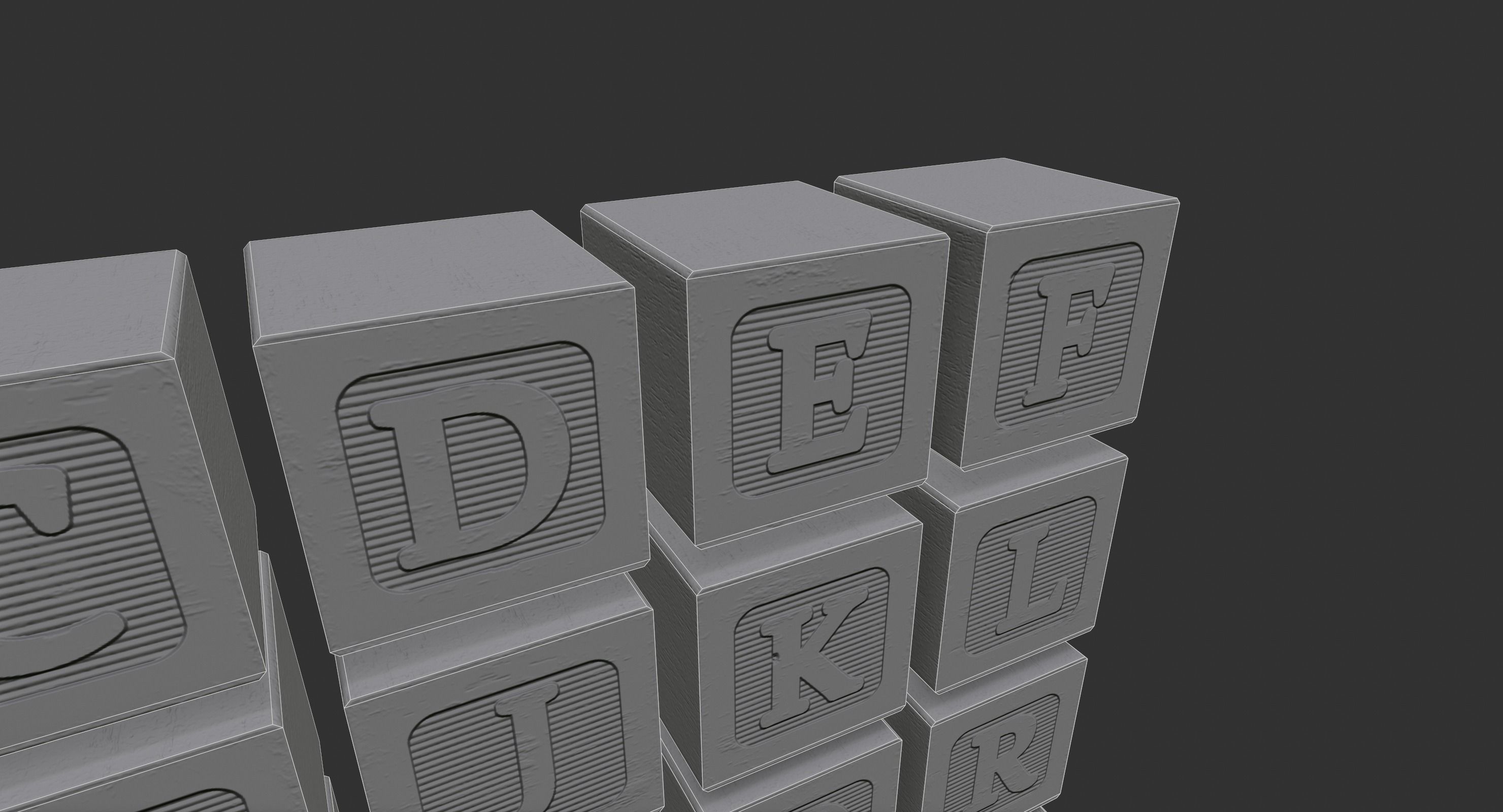 Old Wooden Toys Pack Low-poly 3D model_7