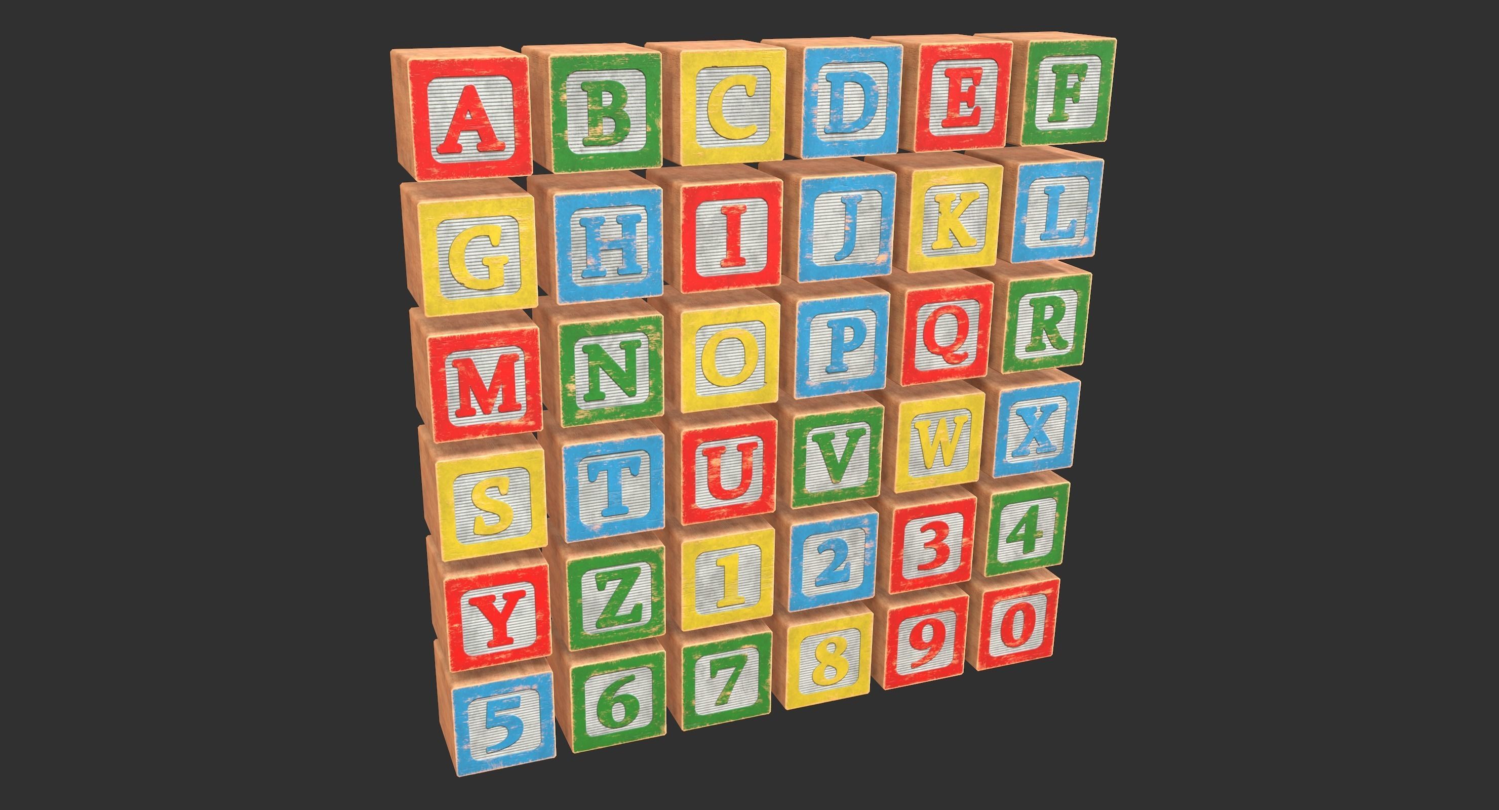 Old Wooden Toys Pack Low-poly 3D model_6