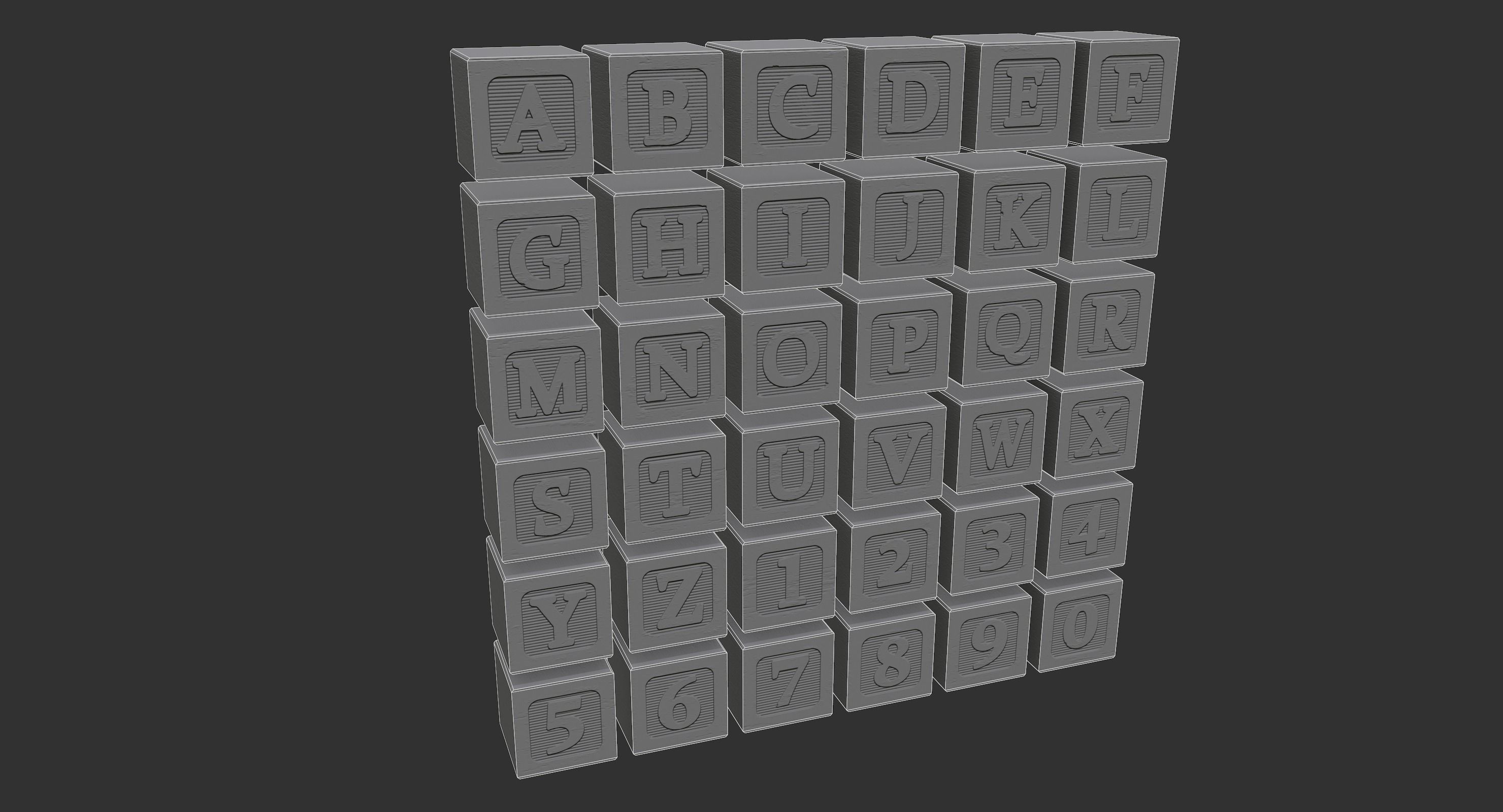 Old Wooden Toys Pack Low-poly 3D model_8