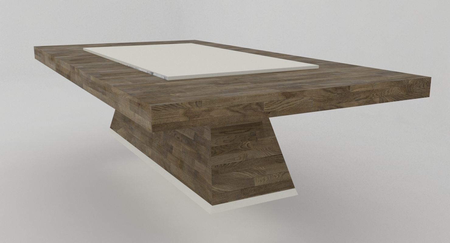 Collection of modern coffee tables Low-poly 3D model_4
