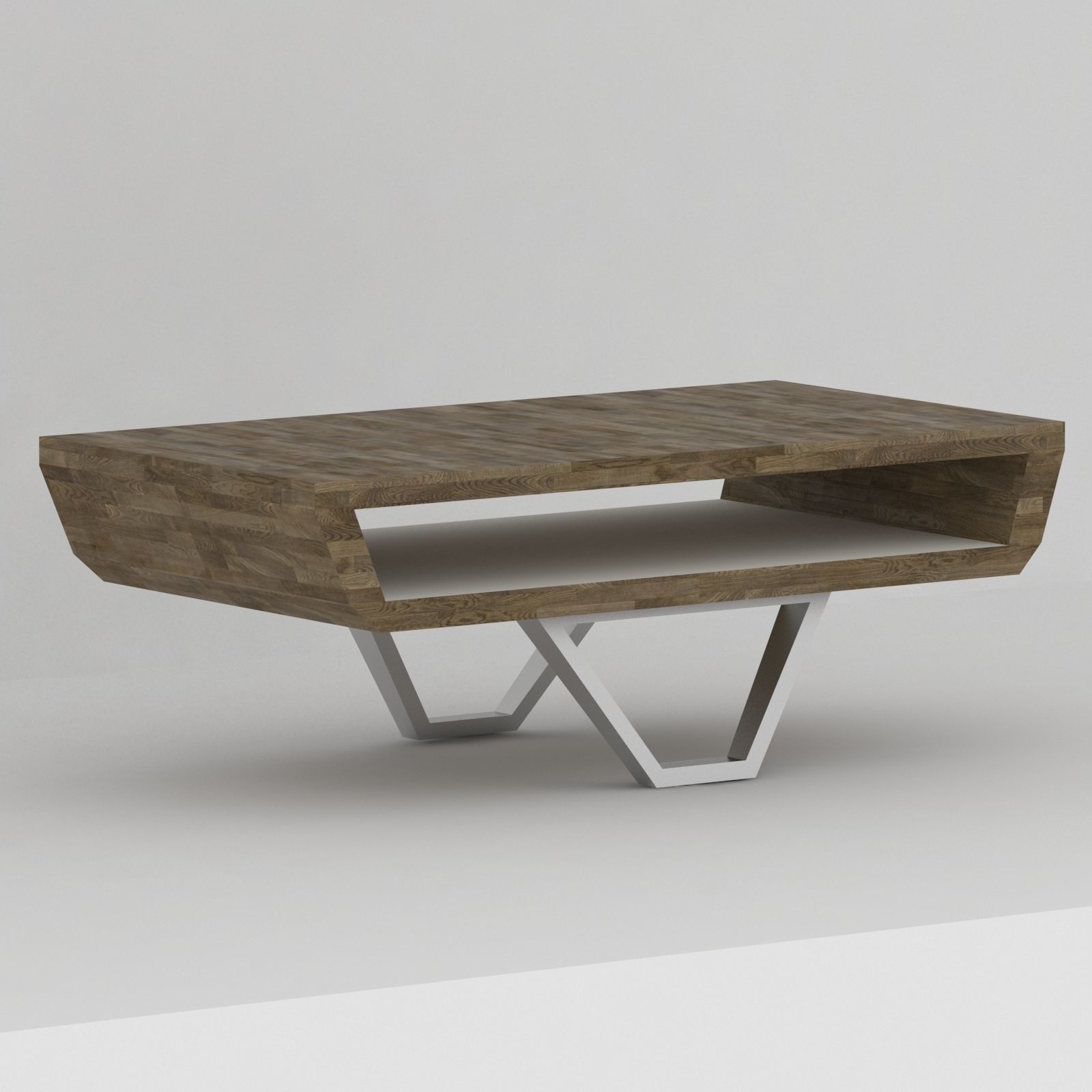 Collection of modern coffee tables Low-poly 3D model_18