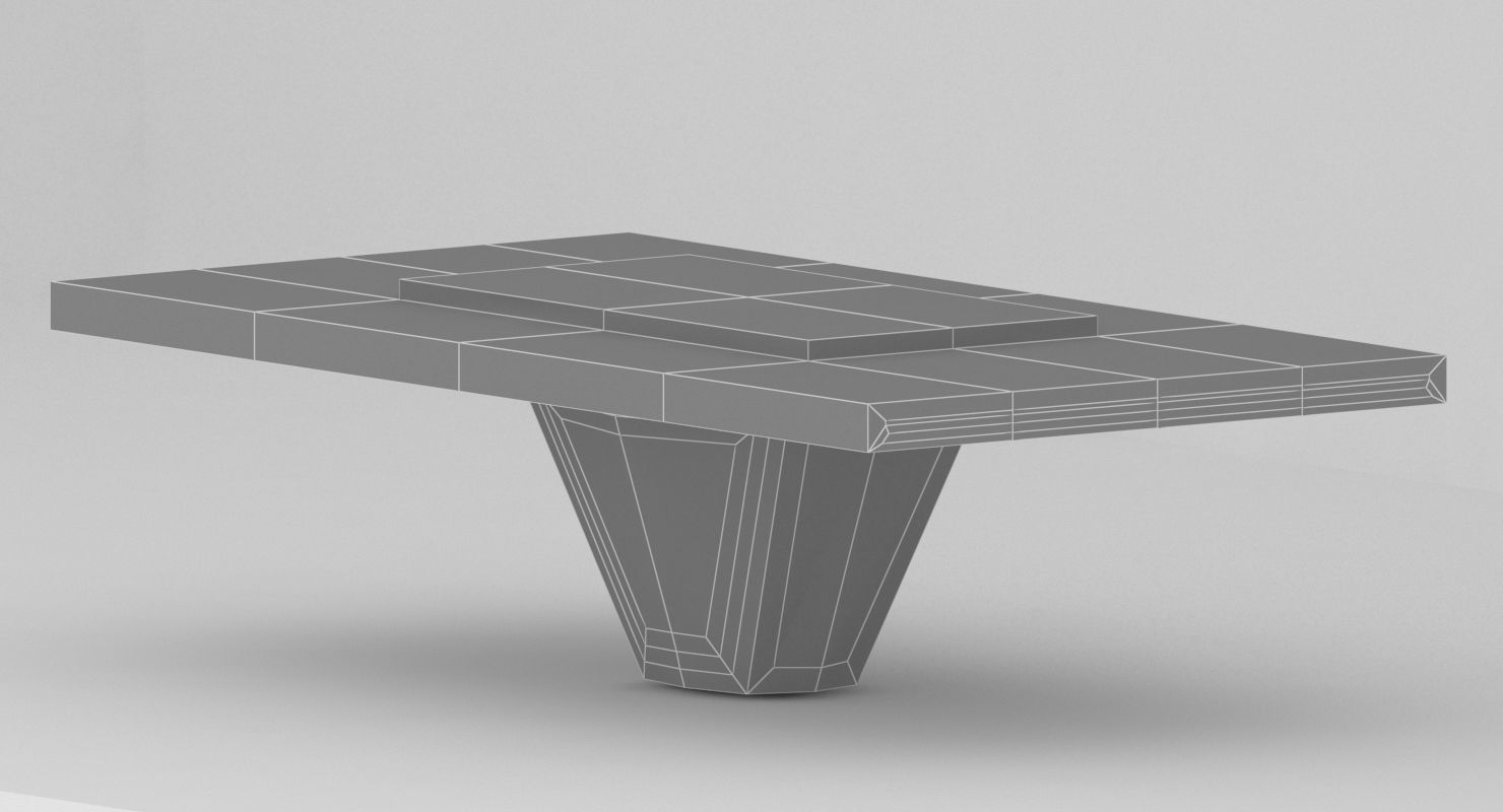 Collection of modern coffee tables Low-poly 3D model_20