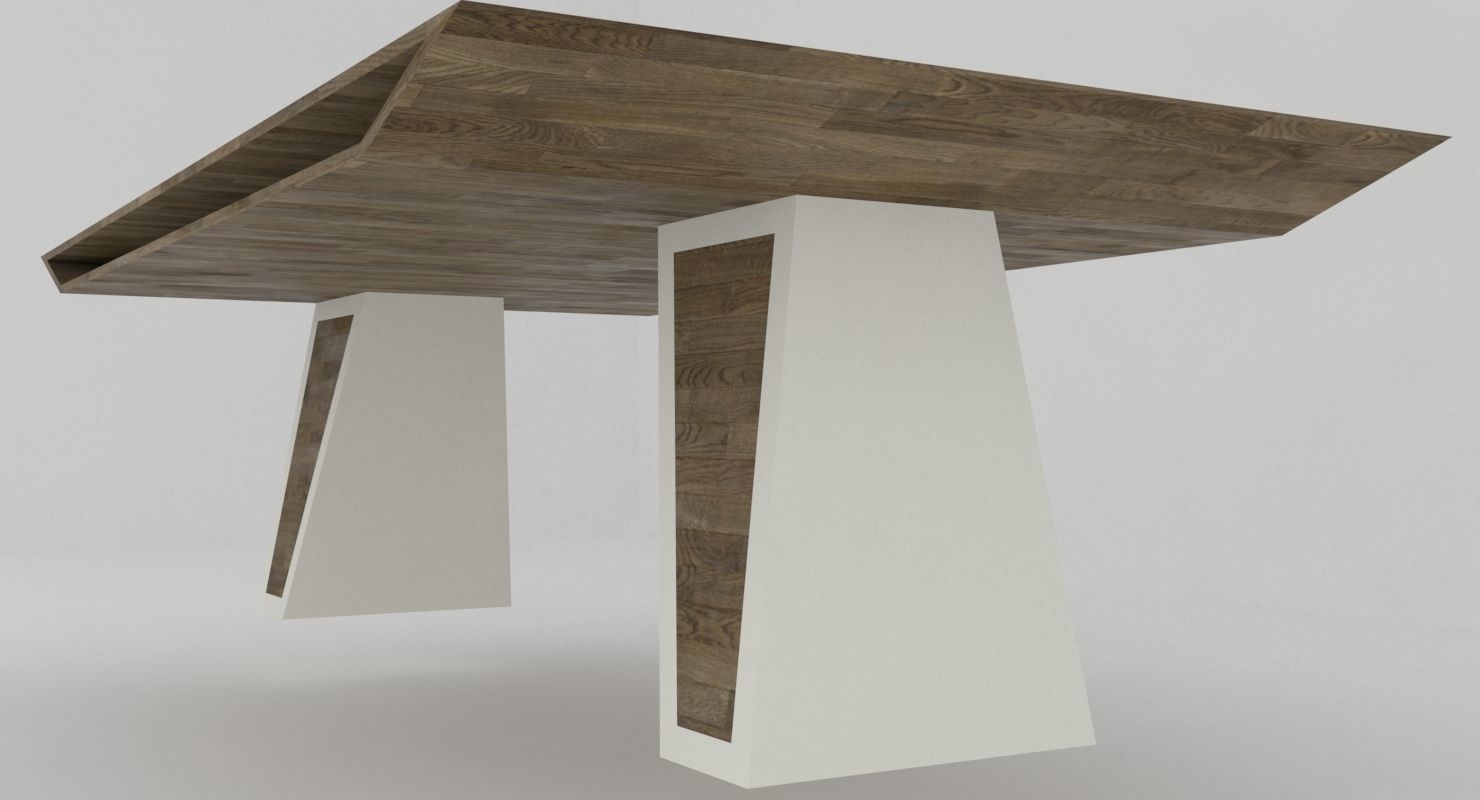 Collection of modern coffee tables Low-poly 3D model_9