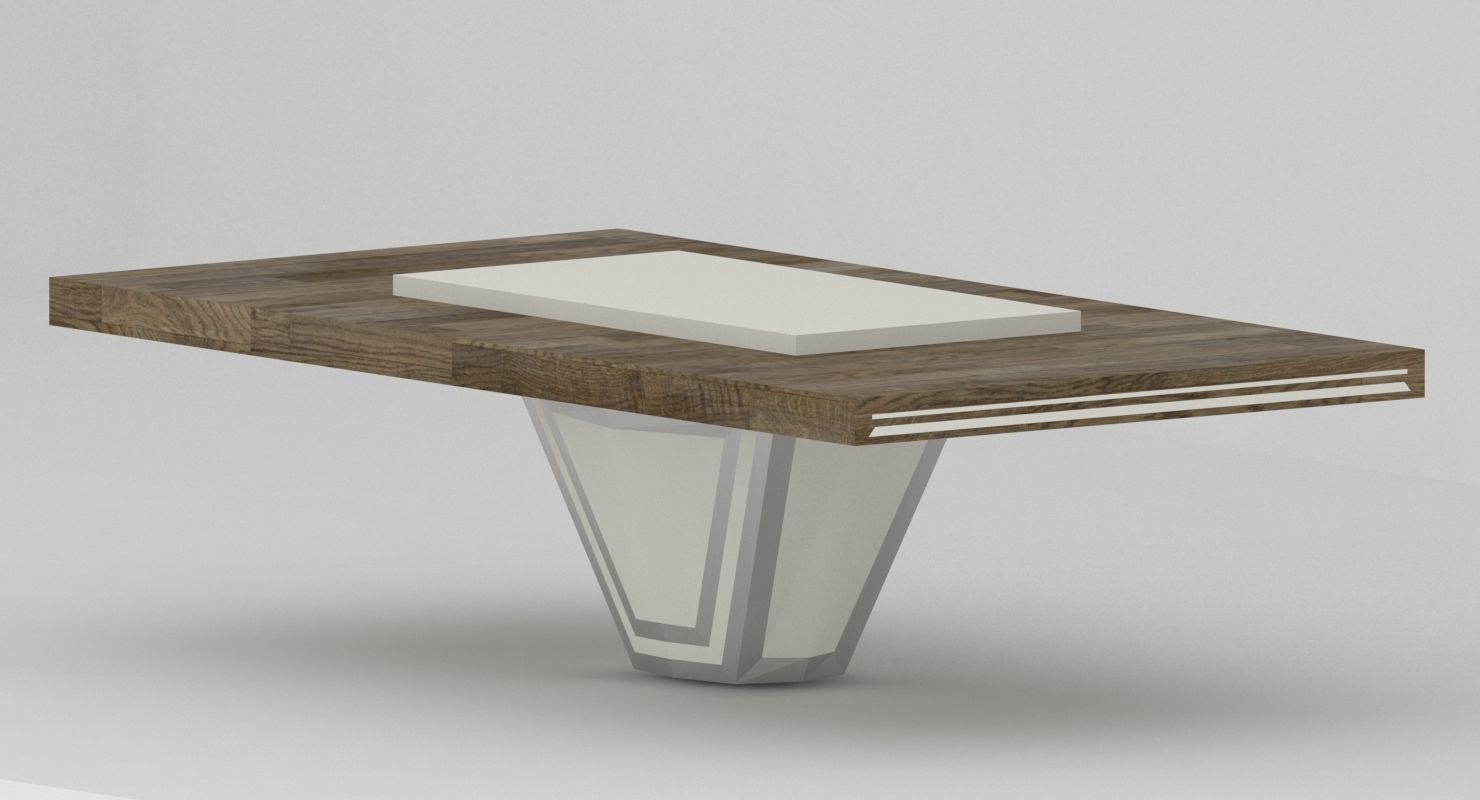 Collection of modern coffee tables Low-poly 3D model_21