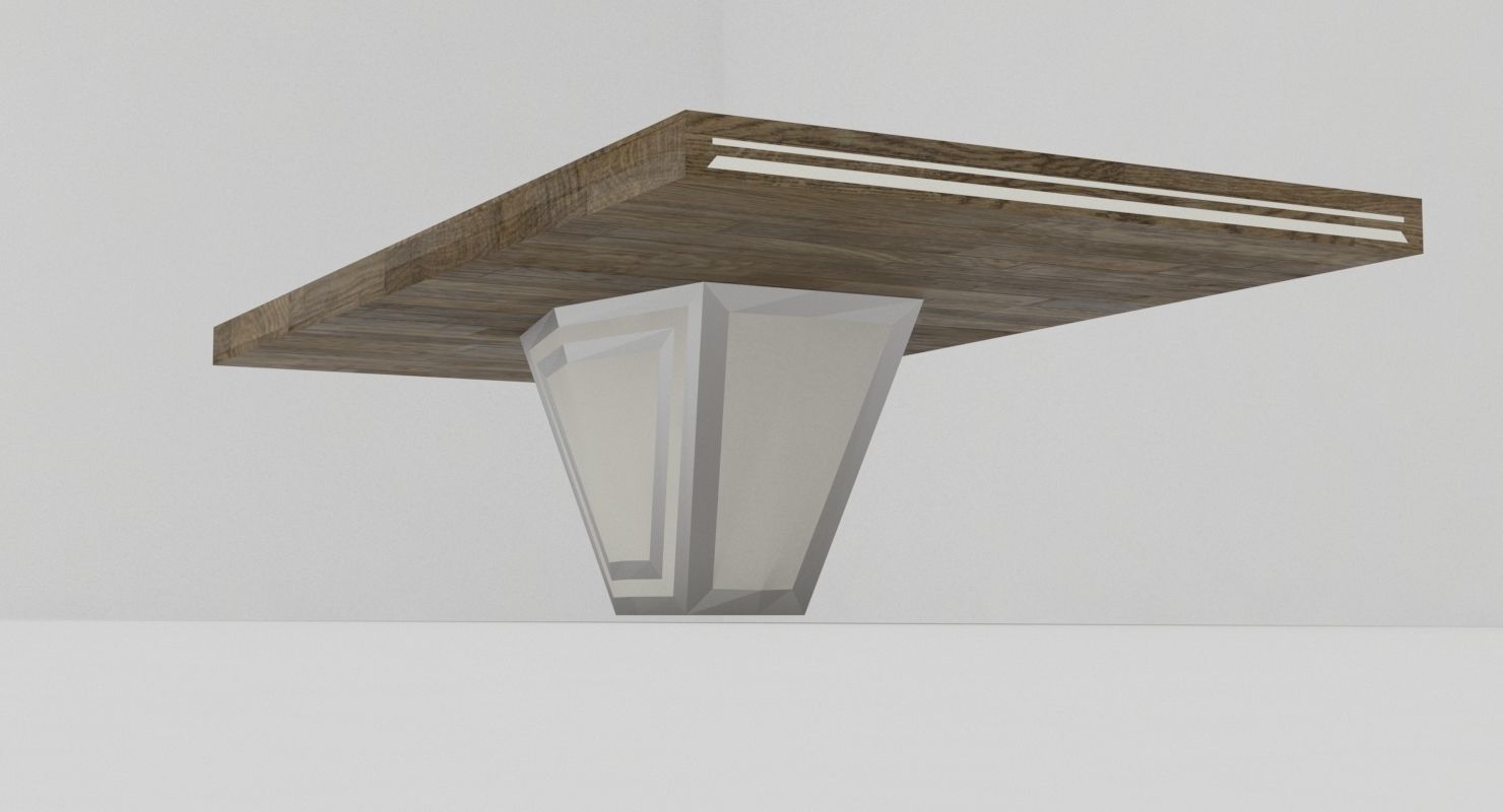 Collection of modern coffee tables Low-poly 3D model_22