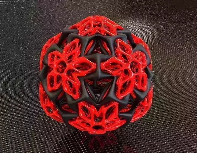 BRO ICOSAHEDRON STRUCTURE XX2 Free 3D print model