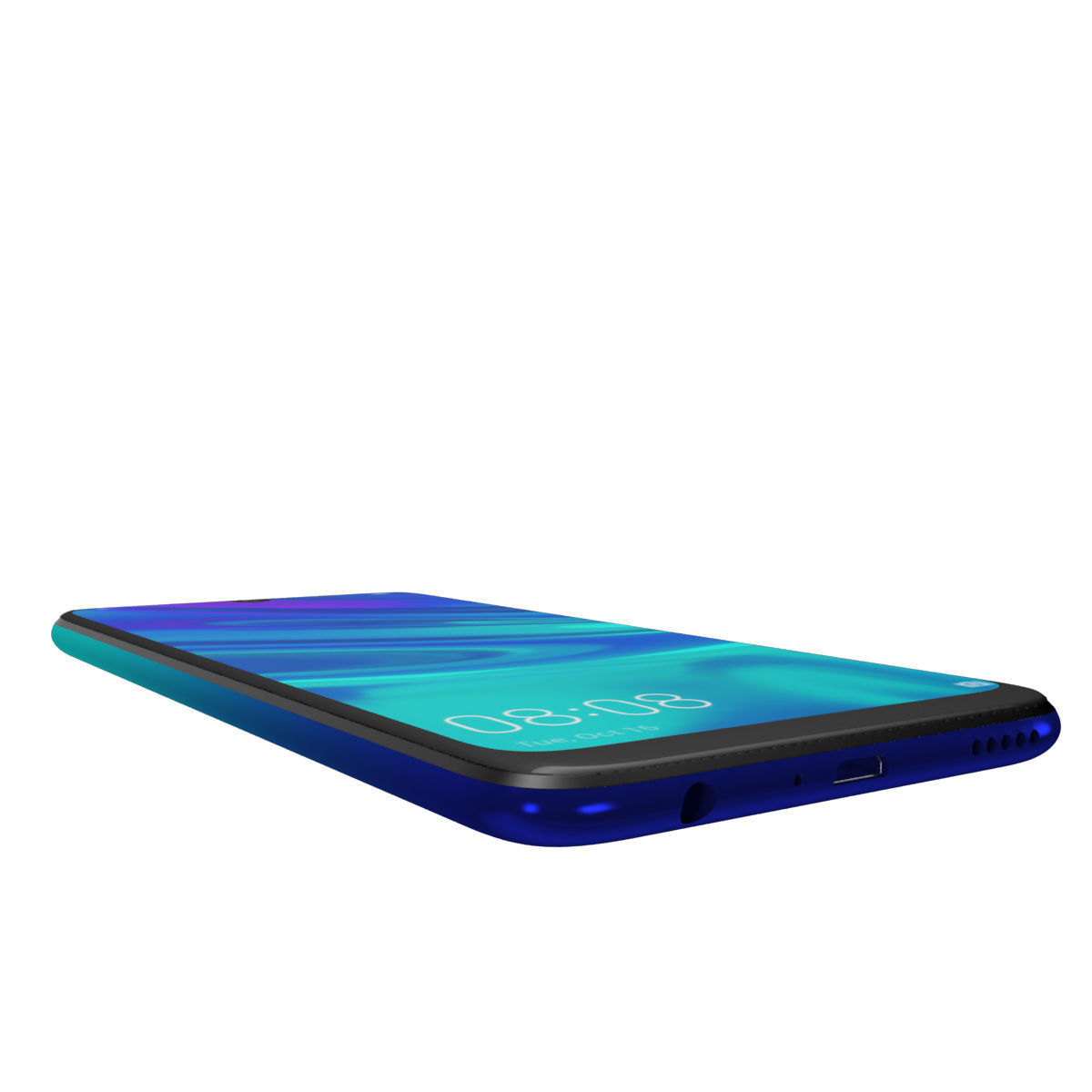 Huawei P Smart 2019 Aurora Blue 3D model_11
