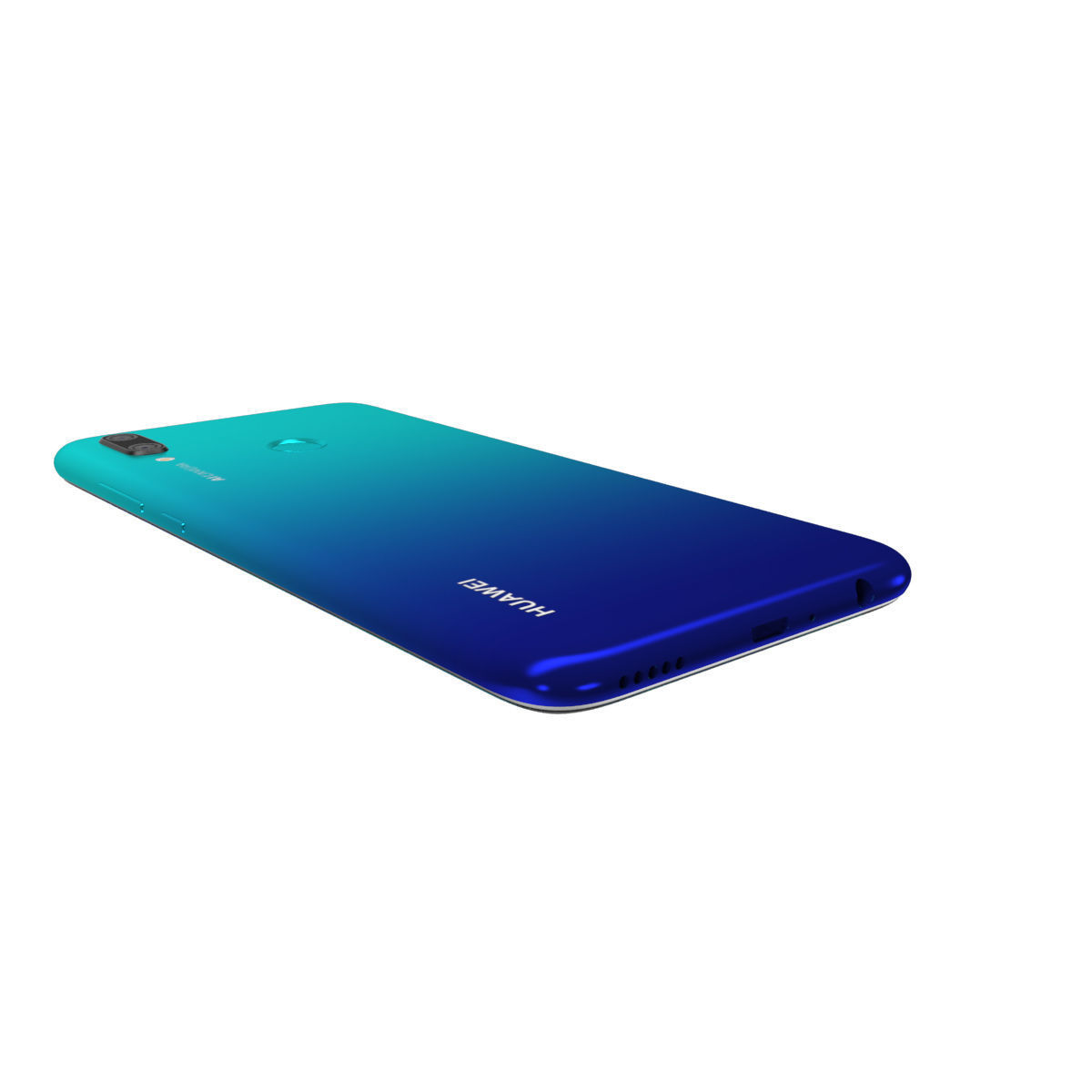 Huawei P Smart 2019 Aurora Blue 3D model_10