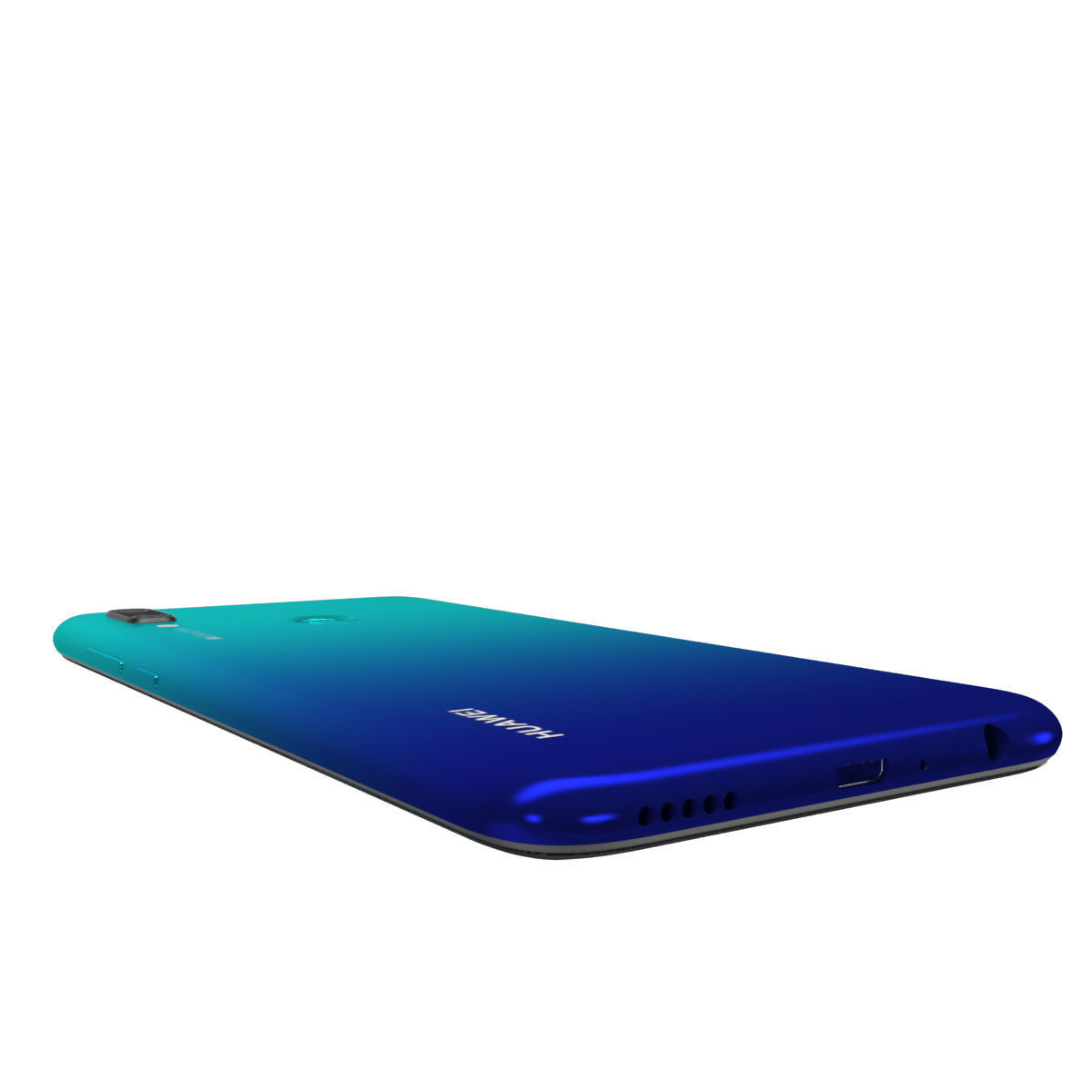 Huawei P Smart 2019 Aurora Blue 3D model_12