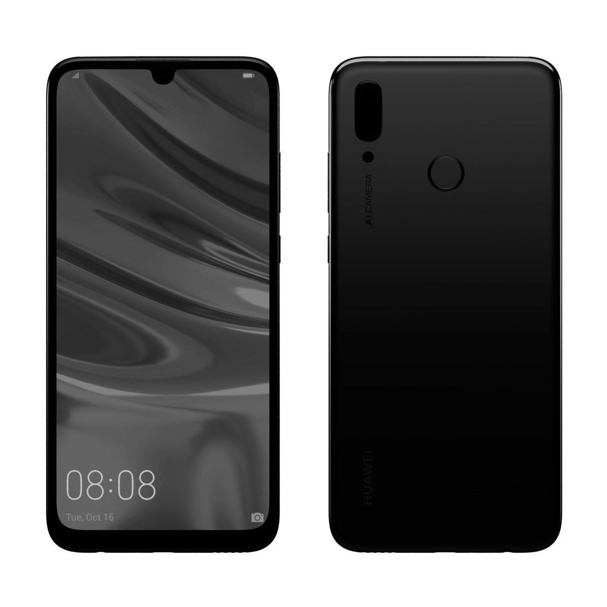 Huawei P Smart 2019 Aurora Blue 3D model_15