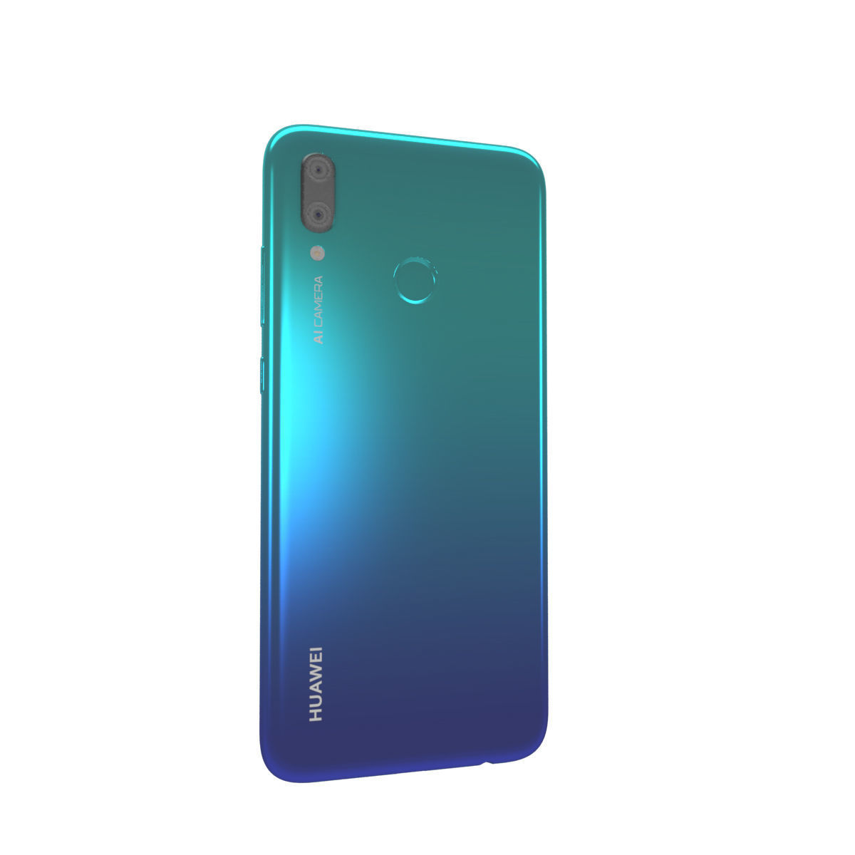 Huawei P Smart 2019 Aurora Blue 3D model_8