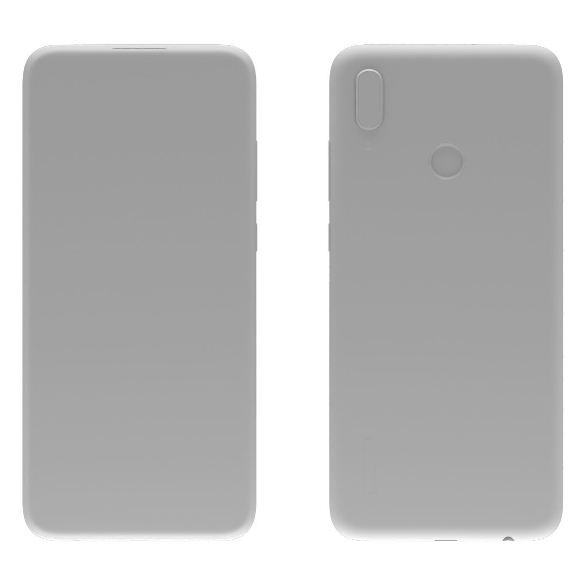 Huawei P Smart 2019 Black 3D model_13