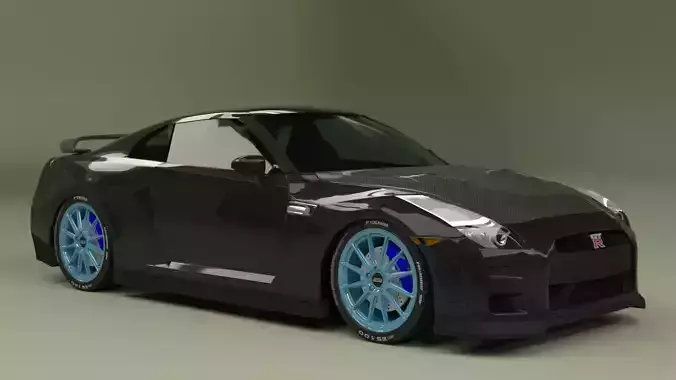 Nissan GTR 3D model