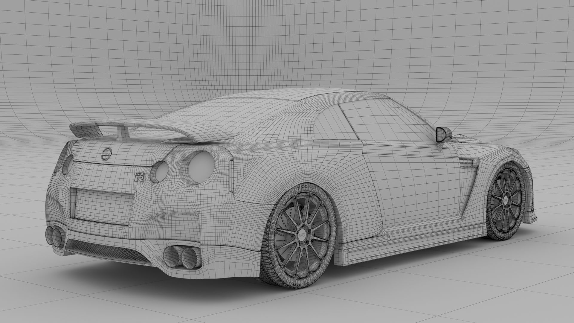 Nissan GTR 3D model_6