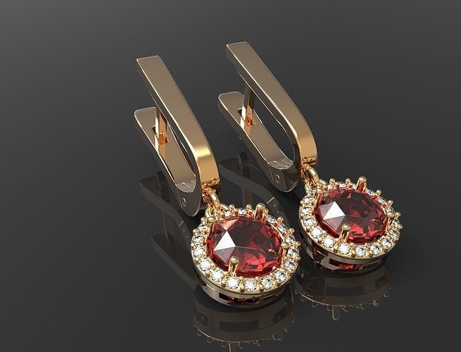 Earrings Laura  3D print model
