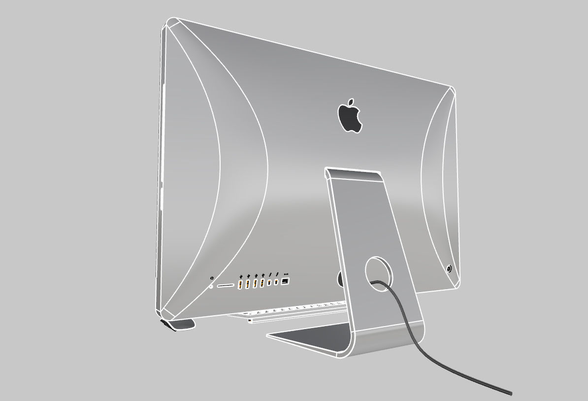 Apple iMAC 27 3D model_16