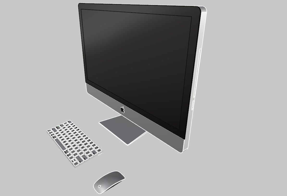 Apple iMAC 27 3D model_15
