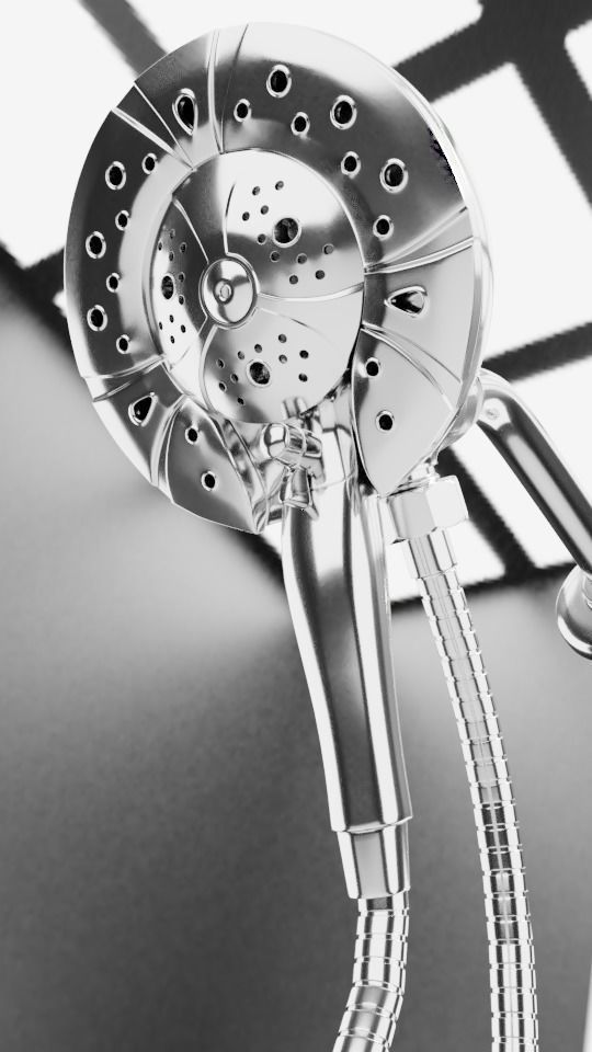 shower head model 3D model_3