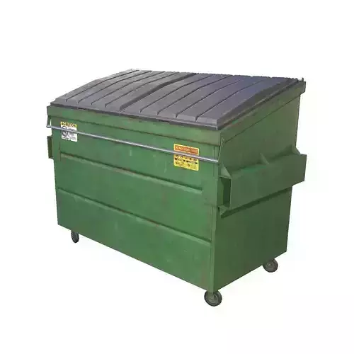 Garbage Dumpster Low-poly 3D model