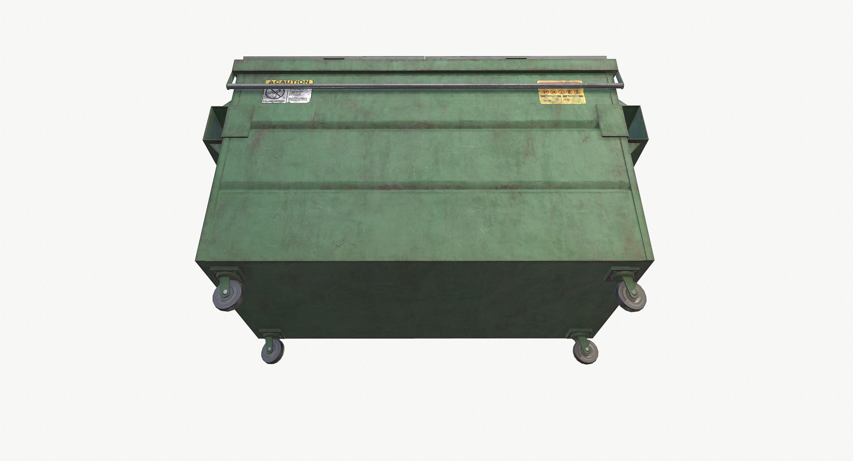 Garbage Dumpster Low-poly 3D model_5