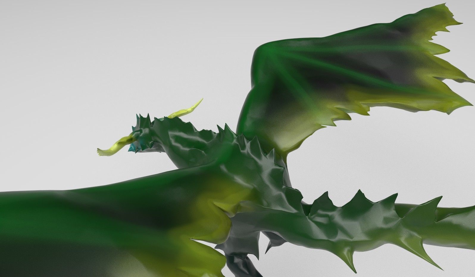 Dragon v2 UV mapped lowpoly textured Free low-poly 3D model_5